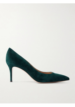 Gianvito Rossi - Gianvito 70 Suede Pumps - Green - IT36,IT36.5,IT37,IT37.5,IT38,IT38.5,IT39,IT39.5,IT40,IT40.5,IT41,IT41.5,IT42