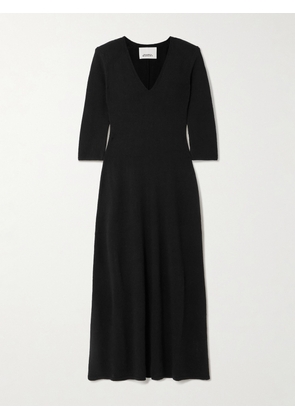 Isabel Marant - Salina Pointelle-knit Wool-blend Midi Dress - Black - FR 34,FR 36,FR 38,FR 40,FR 42