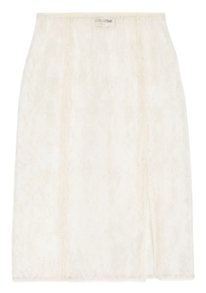 Zadig&Voltaire Justicia floral-lace skirt - Neutrals