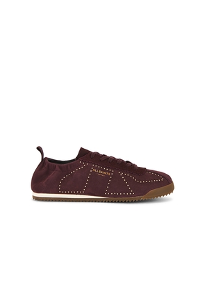 ALLSAINTS Kenny Stud Runner Sneaker in Red. Size 37. Also in 38, 39, 40, 41.