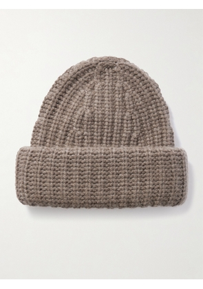 LISA YANG - Beatris Ribbed Cashmere Beanie - Neutrals - One size