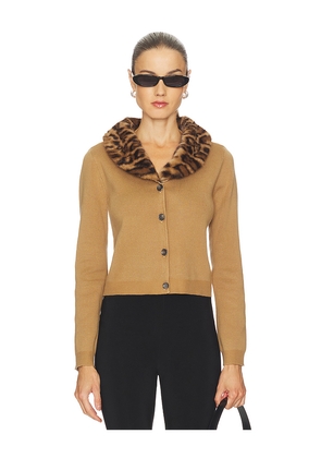 Central Park West Gia Sweater in Brown. Size L. Also in XS.