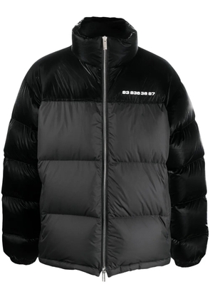 VTMNTS two-tone feather-down jacket - Black