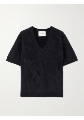LISA YANG - Lovisa Brushed-cashmere Sweater - Black - 01,2