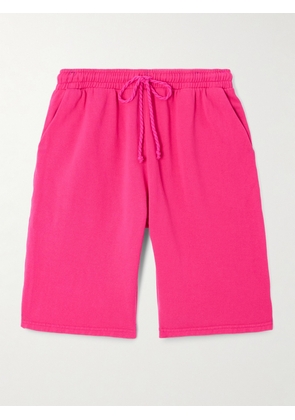 The Elder Statesman - Cotton And Cashmere-blend Shorts - Pink - x small,small,medium,large,x large