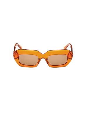 Emilio Pucci Square Sunglasses in Orange.