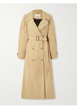MARANT ÉTOILE - Elea Belted Twill Trench Coat - Neutrals - FR 34,FR 36,FR 38,FR 40,FR 42