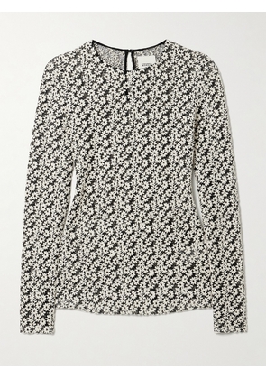 MARANT ÉTOILE - Soline Embroidered Cotton-blend Tulle Top - Gray - FR 34,FR 36,FR 38,FR 40,FR 42,FR 44