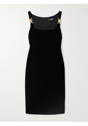 Versace - Embellished Velvet Mini Dress - Black - IT36,IT38,IT40,IT42,IT44,IT46,IT48