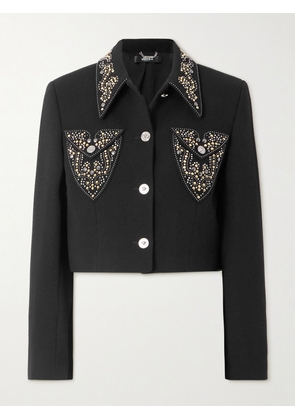 Versace - Embellished Wool Jacket - Black - IT38,IT40,IT42,IT44,IT46,IT48,IT50