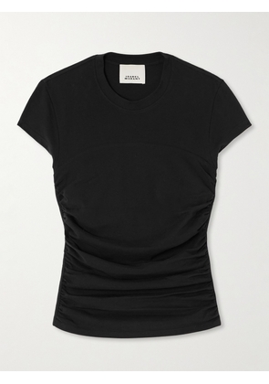 MARANT ÉTOILE - Maelie Cotton-jersey T-shirt - Black - x small,small,medium,large,x large