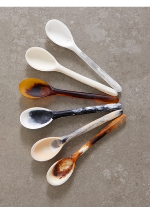 Dinosaur Designs - Stone Set Of Six Resin Spoons - Multi - One size