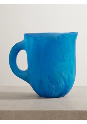 Dinosaur Designs - Rock Large 23cm Swirled Resin Jug - Blue - One size