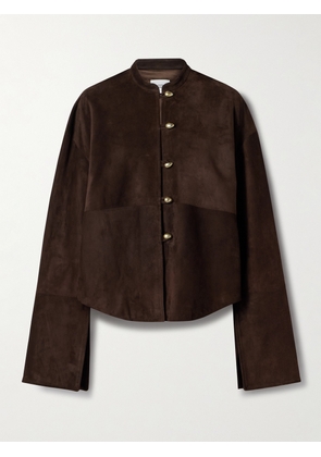 Adam Lippes - Rhys Paneled Suede Jacket - Brown - x small,small,medium,large