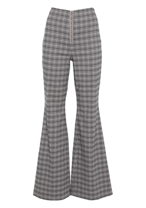 ROTATE BIRGER CHRISTENSEN checked flared trousers - Grey