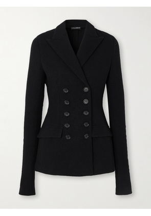 Dolce & Gabbana - Double-breasted Wool Blazer - Black - IT36,IT38,IT40,IT42,IT44,IT46,IT48
