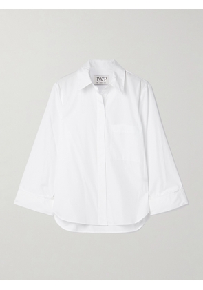 TWP - Boyfriend Cotton-poplin Shirt - White - xx small,x small,small,medium,large,x large