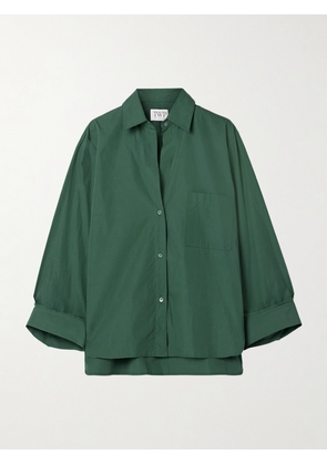TWP - Next Morning Cotton-poplin Shirt - Green - XXS,XS/S,M/L