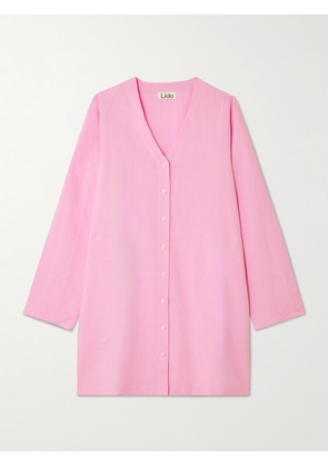 Lido - Poplin Mini Dress - Pink - x small,small,medium,large,x large