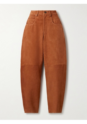 Isabel Marant - Darielle Suede Tapered Pants - Brown - FR 34,FR 36,FR 38,FR 40,FR 42