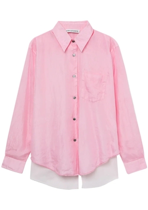OUR LEGACY Apron cotton-silk shirt - Pink