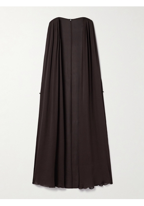 Johanna Ortiz - New Destiny Silk-georgette Cape - Brown - US0,US2,US4,US6,US8,US10