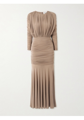 TOVE - Sorrel Gathered Jersey Maxi Dress - Neutrals - FR 34,FR 36,FR 38,FR 40,FR 42