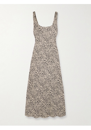 RIXO - Bondi Printed Crepe De Chine Midi Dress - Multi - UK 6,UK 8,UK 10,UK 12,UK 14,UK 16,UK 18,UK 20