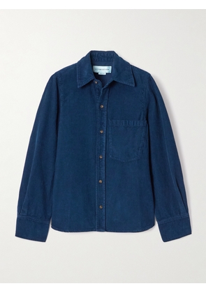 Victoria Beckham - Cotton-corduroy Shirt - Blue - UK 4,UK 6,UK 8,UK 10,UK 12,UK 14