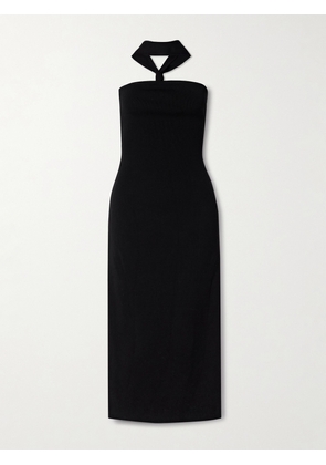 Cult Gaia - Erika Stretch-knit Halterneck Midi Dress - Black - xx small,x small,small,medium,large