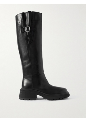 Jimmy Choo - Tasmin 70 Buckled Glossed-leather Knee Boots - Black - IT36,IT36.5,IT37,IT37.5,IT38,IT38.5,IT39,IT39.5,IT40,IT40.5,IT41.5