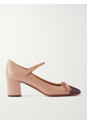 Valentino Garavani - Valet Du Roi Tasseled Bow-embellished Two-tone Leather Pumps - Pink - IT36,IT36.5,IT37,IT37.5,IT38,IT38.5,IT39,IT39.5,IT40,IT40.5,IT41,IT42