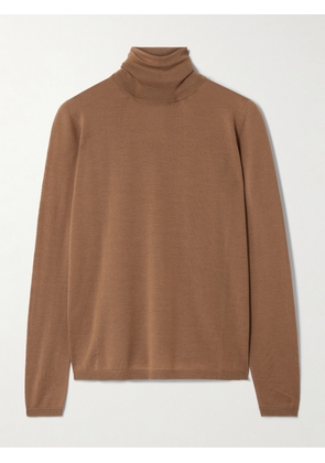 Max Mara - Saluto Wool Turtleneck Sweater - Brown - x small,small,medium,large,x large