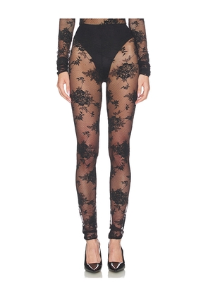 The Andamane Zillah Lace Leggings in Black. Size 38/XS. Also in 40/S, 42/M, 44/L.