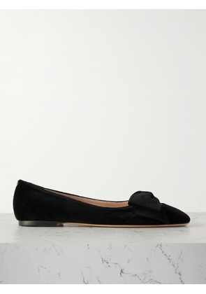 Valentino Garavani - Bowow Cutout Velvet Ballet Flats - Black - IT36,IT36.5,IT37,IT37.5,IT38,IT38.5,IT39,IT39.5,IT40,IT40.5,IT41,IT41.5,IT42