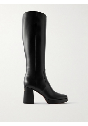 Valentino Garavani - Leather Knee Boots - Black - IT36,IT37,IT37.5,IT38,IT38.5,IT39,IT39.5,IT40,IT41,IT42