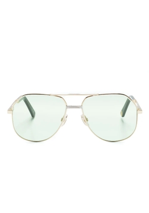 MARCH LA.B double-bridge pilot-frame sunglasses - Gold