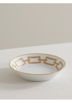 GINORI 1735 - Catene Gold-plated Porcelain Tea Saucer - White - One size
