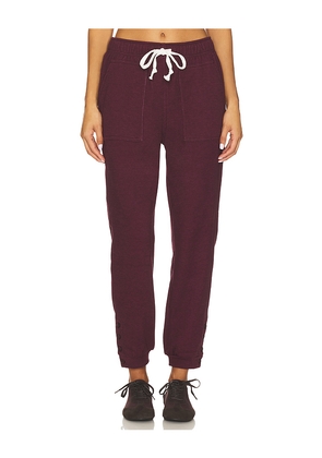 Bobi Button Jogger Pant in Purple. Size M. Also in S, XL, XS.