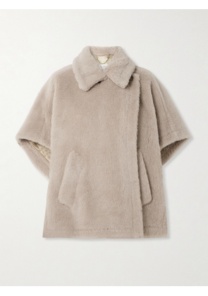 Max Mara - Tebe Alpaca-blend Cape - Neutrals - One size