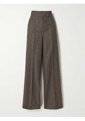 Max Mara - Wool Wide-leg Pants - Brown - UK 4,UK 6,UK 8,UK 10,UK 12,UK 14,UK 16,UK 18