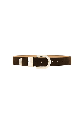 BLACK SUEDE STUDIO Mena Belt in Brown. Size L. Also in M.