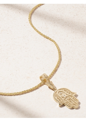 Marlo Laz - Southwestern Hamsa 14-karat Gold Diamond Necklace - One size
