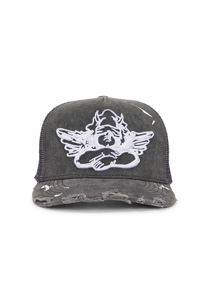 Boys Lie Graphite Trucker in Grey.