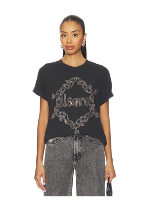 ALLSAINTS Drip Tee in Black. Size M. Also in S, XS.
