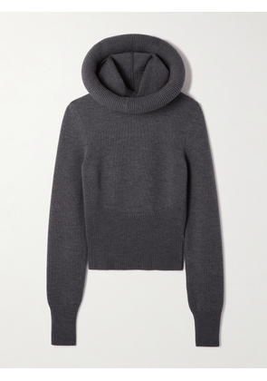 Alaïa - Wool Hooded Sweater - Gray - FR 36,FR 38,FR 40,FR 42,FR 44