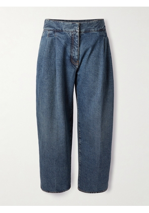 Alaïa - Pleated Straight-leg Jeans - Blue - FR 34,FR 36,FR 38,FR 40,FR 42,FR 44,FR 46