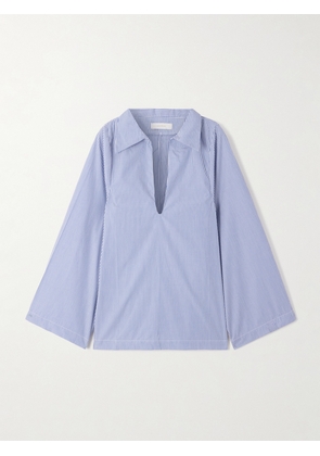 Faithfull - Gaia Striped Organic Cotton-poplin Blouse - Blue - x small,small,medium,large,x large