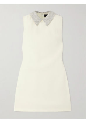 Versace - Crystal-embellished Crepe Mini Dress - White - IT36,IT38,IT40,IT42,IT44,IT46,IT48,IT50