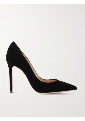 Gianvito Rossi - Gianvito 105 Velvet Pumps - Black - IT35,IT35.5,IT36,IT36.5,IT37,IT37.5,IT38,IT38.5,IT39,IT39.5,IT40,IT40.5,IT41,IT41.5,IT42